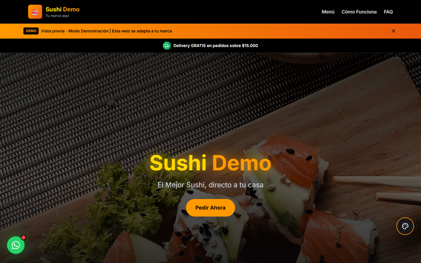 Vista de Sushi Landing